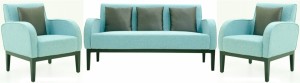 furnitech seating systems (i) pvt ltd fabric 3 + 1 + 1 blue sofa set