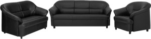 furnitech seating systems (i) pvt ltd fabric 3 + 2 + 1 black sofa set