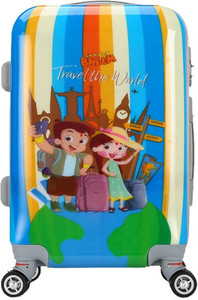 Fortune Chhota Bheem Travel the World set of 22 Inch Luggage trolley Bag Cabin Luggage - 22 inch