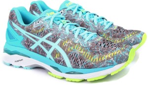 Asics GEL KAYANO 23 Running Shoes For Women Buy SHARK ARUBA BLUE AQUARIUM Color Asics GEL KAYANO 23 Running Shoes For Women Online at Best Price Shop Online for Footwears in India Flipkart