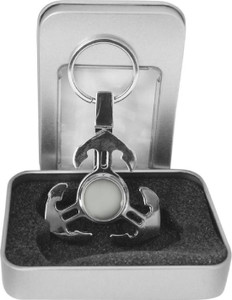 Akrobo Anchor Desighn Steel Fidget Spinner