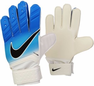 Nike G.K. MATCH Football Gloves (XL, Blue, White, Black)