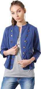People 3/4th Sleeve Solid Women Bomber Jacket