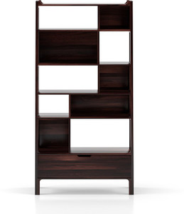 Urban Ladder Alberto Bookshelf Solid Wood Open Book Shelf Finish