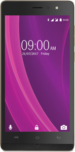 Lava A97 2GB Plus 4G with VoLTE (Black & Gold, 16 GB)