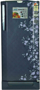 Godrej 210 L Direct Cool Single Door 3 Star Refrigerator with Base Drawer(Indigo Floret, RD EDGEPRO 210 PDS 3.2)