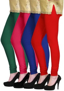 PI World Women's Red, Green, Dark Blue, Pink Leggings