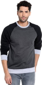 Campus Sutra Full Sleeve Solid Men's Sweatshirt