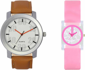 VALENTIME VL27VT08 New Latest Stylish Designer Collection Leather Combo Couple Fancy Casual Best Offer Watch - For Men & Women
