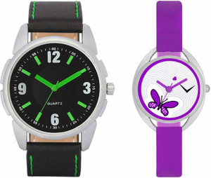 VALENTIME VL26VT02 New Latest Stylish Designer Collection Leather Combo Couple Fancy Casual Best Offer Watch - For Men & Women