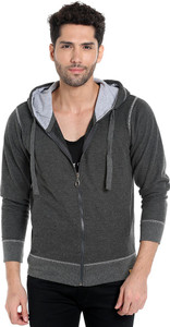 Campus Sutra Full Sleeve Solid Men's Sweatshirt