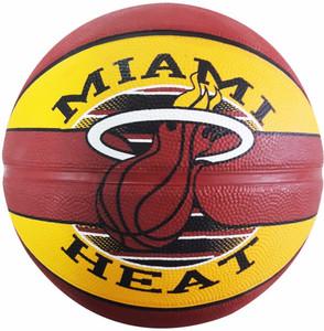 SPALDING Miami Heat Basketball - Size: 7