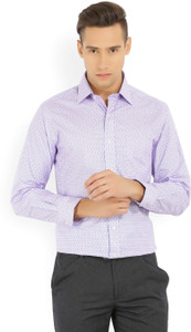 Arrow Men's Printed Formal Blue, Pink Shirt