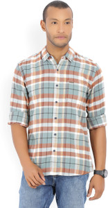 Wrangler Men's Checkered Casual Multicolor Shirt