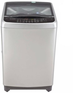 LG 9 kg Fully Automatic Top Load Silver, Black(T1077TEEL1)
