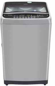 LG 8.5 kg Fully Automatic Top Load Silver, Black(T9577TEELJ)