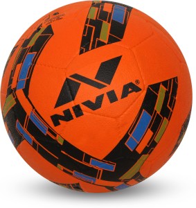 nivia storm revolution football - size: 5(pack of 1, orange)