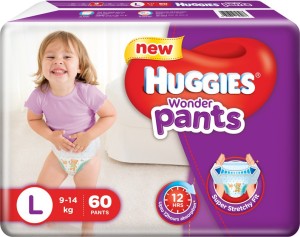 Huggies Wonder Pants Large Size Diapers  L  Buy 96 Huggies Air Fresh  Material Pant Diapers for babies weighing  14 Kg  Flipkartcom