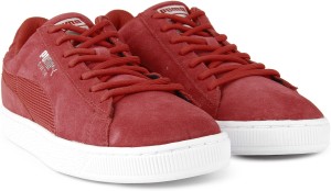 puma suede classic mesh fs idp sneakers for men(red)