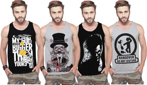 tripr men vest(pack of 4) TBLGUN-JOK-GYMAC-HANGVEST