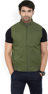 John Players Sleeveless Solid Men Jacket Buy Dark Olive John Players Sleeveless Solid Men Jacket Online at Best Prices in India Flipkart