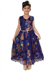 Arshia Fashions Girls Maxi/Full Length Party Dress