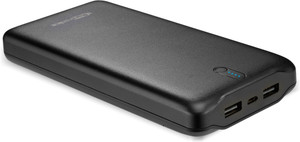 Portronics POR-695 Power Wallet 20, 20000mAh For Smart Phones, Tablets and Bluetooth Speakers(Black) 20000 mAh Power Bank