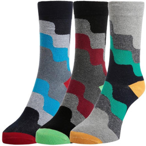 Sir Michele Men Solid Crew Length Socks