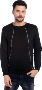 Campus Sutra Full Sleeve Solid Men Sweatshirt