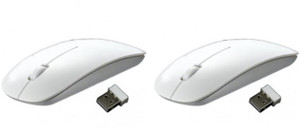 Freya PACK OF 2 ULTRA SLIM 2.4GHZ Wireless Optical Mouse