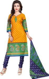 Drapes Cotton Printed Salwar Suit Dupatta Material