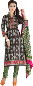 Drapes Cotton Printed Salwar Suit Dupatta Material