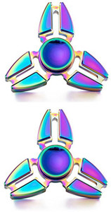 Akrobo Combo of Rainbow Leaf Fidget Spinner