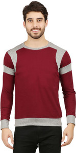 THE ARCHER Full Sleeve Self Design Men Sweatshirt
