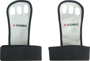 Kobo Exercise Leather Weight Lifting Grippy Hand Protector Padded Gym Fitness Body Builing Gloves / Power Pad / Grip Pads Straps Fitness Grip