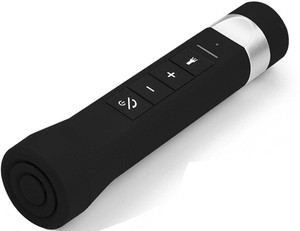 VibeX ® Speaker Portable Bike Cycling Music Torch MP3, Flash , FM Radio, Power Bank 2600mAh with Bicycle Holder LED Front Light