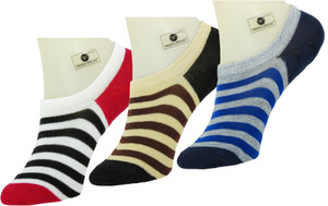 Neska Moda Men & Women Striped No Show Socks