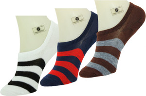 Neska Moda Men & Women Striped No Show Socks