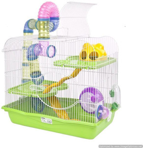 Hamster in cage discount
