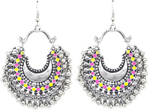 GoldNera Afgani Shabnam Oxidized Antique Traditional Alloy Dangle Earring