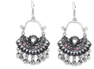 GoldNera Afgani Anam Oxidized Antique Traditional Alloy Dangle Earring