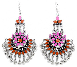 GoldNera Afgani Sara Oxidized Antique Traditional Alloy Dangle Earring
