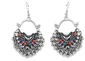 GoldNera Afgani Shadab Oxidized Antique Traditional Alloy Dangle Earring