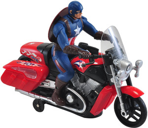 HALO NATION Captain America Bike Toy With 3D Lights and Music