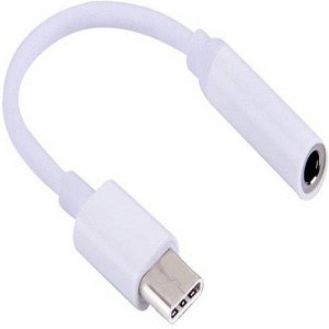 VU4 Type-C Male to 3.5mm Female Jack Earphone Headphone USB Adapter (White) USB Cable