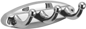 Kamal Coat Hook Oval Three Way 3 - Pronged Hook