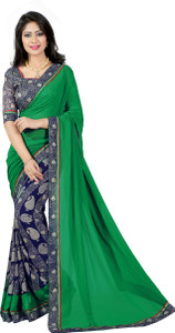 Livie Solid Fashion Georgette Saree