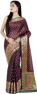 chandrakala woven banarasi handloom silk cotton blend saree(multicolor) 1247BRO