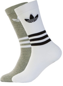 Adidas Men & Women Floral Print Crew Length Socks
