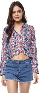 Mayra Casual Full Sleeve Printed Women's Multicolor Top